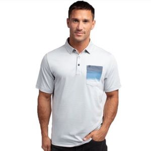 Travis Mathew “Just a Blur” polo shirt, size L